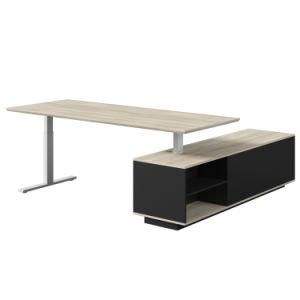 Factory Direct Sale High End Classical Wooden Veneer Executive Office Table Design