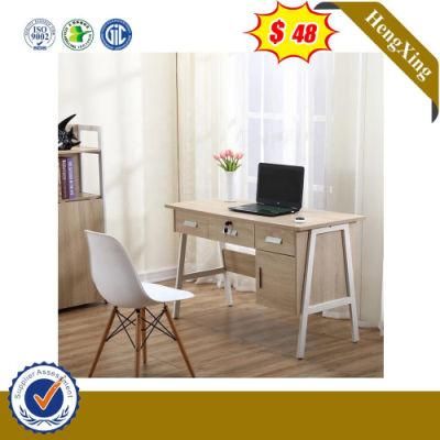 Popular Wooden Size Staff Office Desk Metal Legs Modern Computer Desk Standing Table