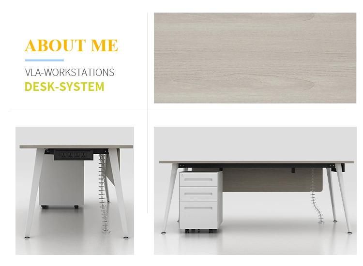Mirror Polishing Die Casting Aluminum Legs Simple Office Table Designs