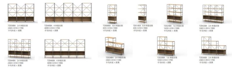 Office Decoration Cabinet, Partition Shelving Steel Storage Shelving Rack