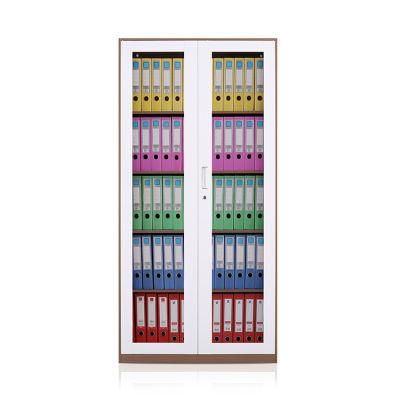 Modern Office School Metal Glass Doors Cupboard Storage Steel File Cabinet