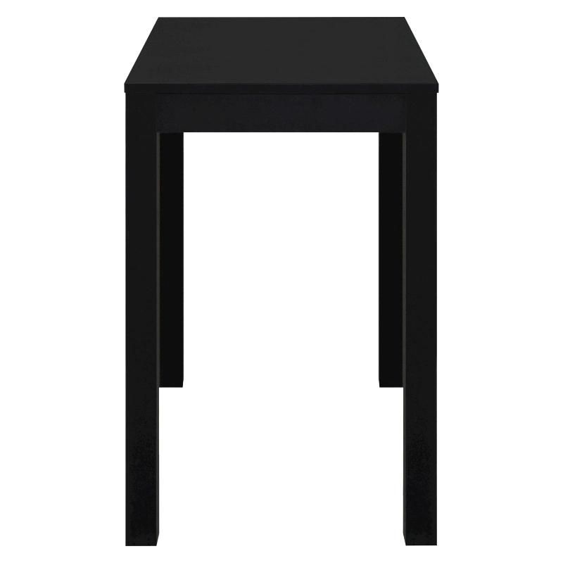 Black Stable Wood Computer Desk, Standing Height Computer Table