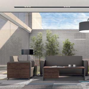 Business Furniture Economic Simple Small Leather Sofa