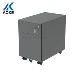 Customized Office Round Edge Vertical 2 Drawer Mobile Storage Pedestal