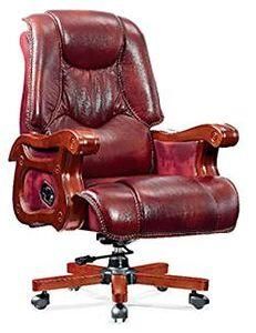 Large Comfortable Double Color Leather Back Function Chair