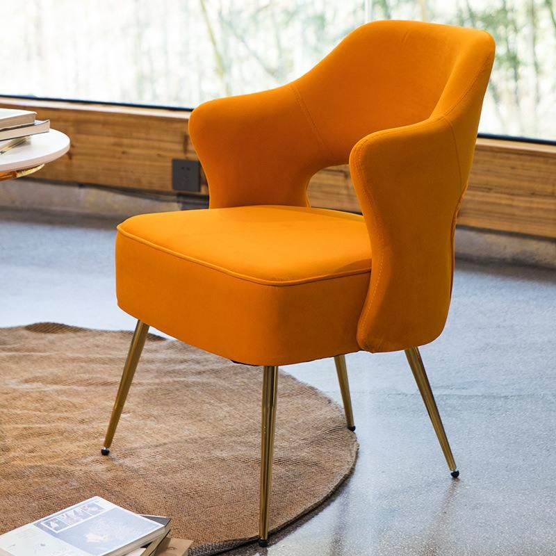 Thick Cushion High Density Foam Leisure Fabric Lounge Chair