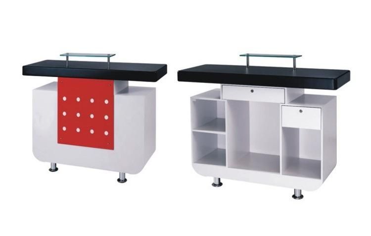 Hl-026A 2021 Top Quality Mix Color Salon Reception Table Consult Table for Sale Cashier Desk Check-out Counter Checkstand