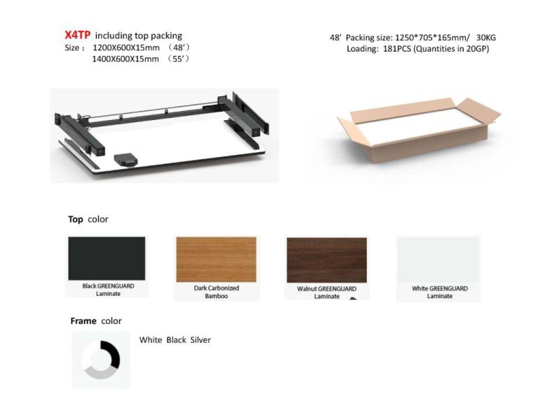 Height Adjustable Desk Two Legs 24V DC