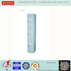 3 Doors Locker Metal Furniture with 1 Bay 3 Tiers and Replaceable Steel Cam Lock/Storage Cabinet