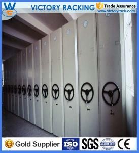 Space Saving Metal Automatic File Cabinet Compactor, Mobile Mass Shelf, Steel Storage Rack