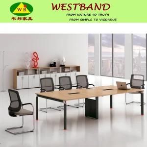 2015 New Design Modern Aluminium Alloy Wooden Conference Table (WB-Chris)