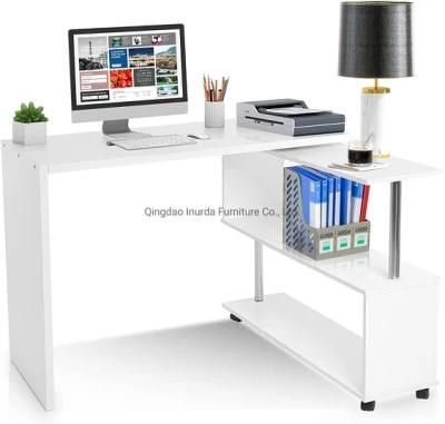Factory Wholesale Office Study Furniture Removable Rotating Solid Wood Office Computer Desk