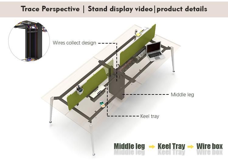 Staff Workstation Wooden Small Table Furniture Simple Style Open Work Space Office Desk