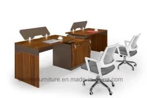 New Design Modern Modular Openwooden Office Workstation for 2 Seats (BL-1202)