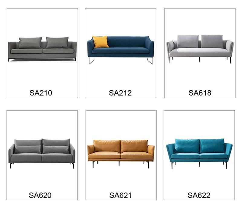 Modern Office Furniture Optional Colors Fabric Leisure Office Sofa