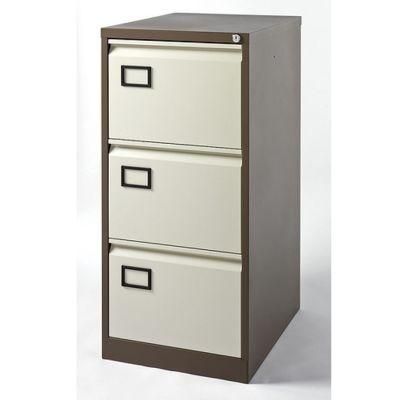Office Furniture Metal Knock-Down Structure 3 Drawers Filing Cabinet