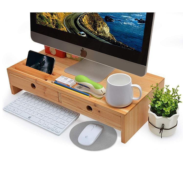 Natural Bamboo Adjustable Folding Bed Table Laptop Desk