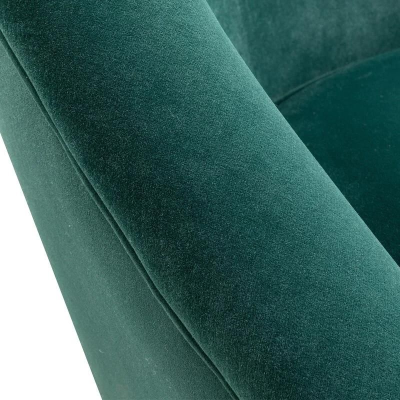 Home Furniture European Style Chairs & Recliners Fabric Velvet Sofa