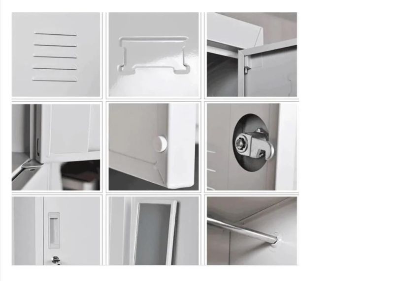 School Gym Bathroom 3 Door Steel Storage Multi-Door Steel Locker