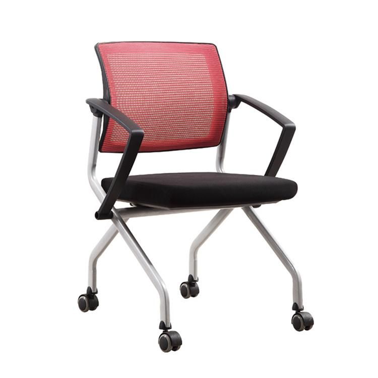 Chinese Furniture Ergonomic Modern Mobile New Mesh Plastic Training Office Computer Chair Conference Audience Visitor Staff