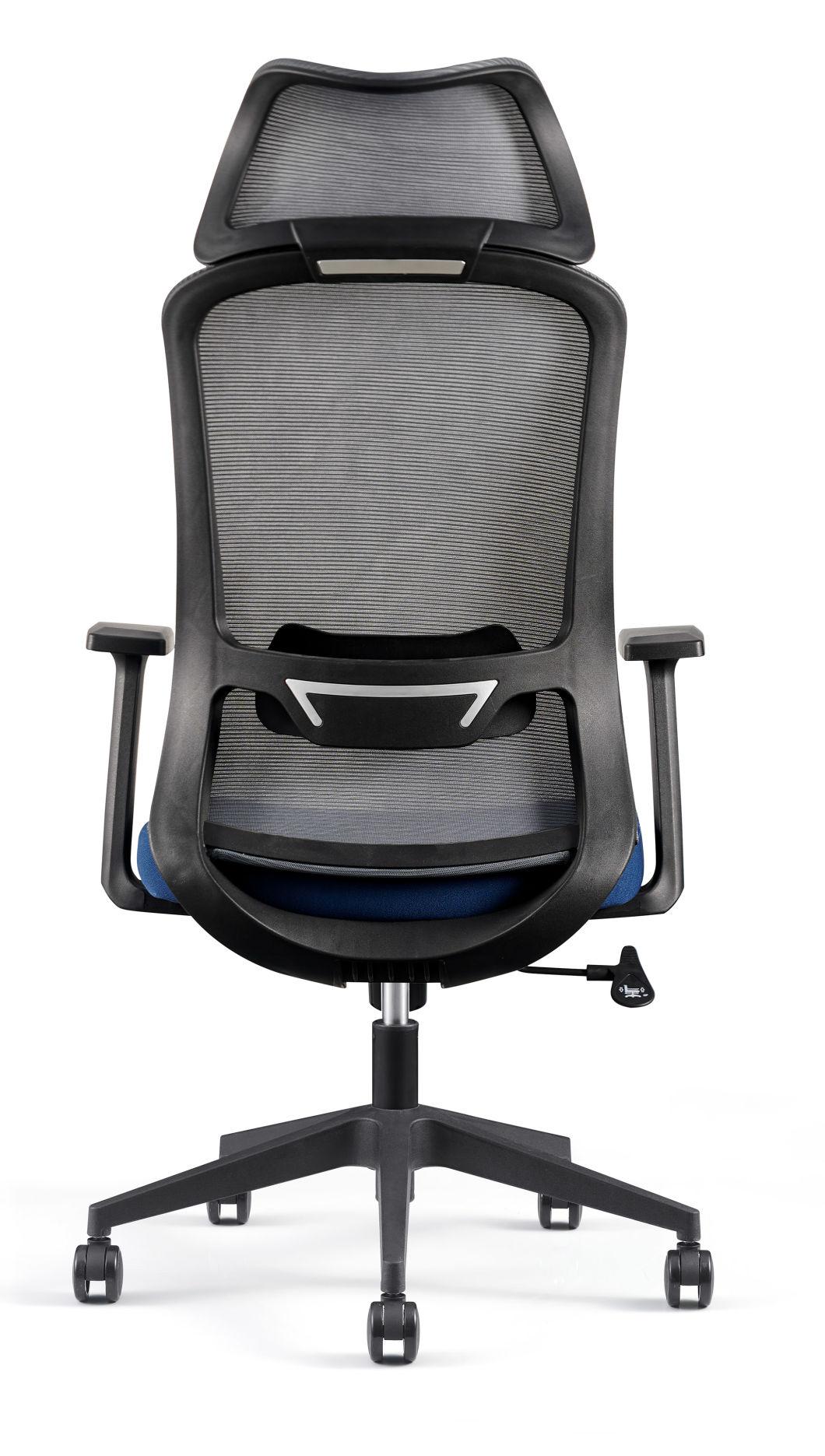 Factory Customized Ergonomic Swivel Mesh Office Chair --Blue Whale