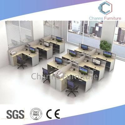 Popular T Shape Office Workstation Six Seats Office Cubicles (CAS-W41205)