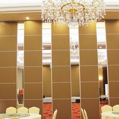 Acoustic Foldable High Banquet Hall Wooden Room Divider Sliding Partition