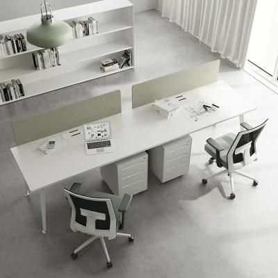 China Supply 2 People Latest Metal Frame Modular Office Table