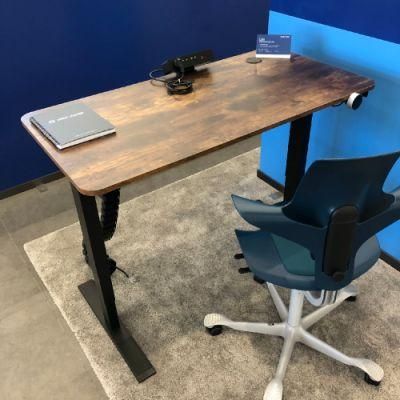 CE Certified Office Computer Table 1100-1700mm Metal Sitting Standing Desk Jc35ts-R12r-Th