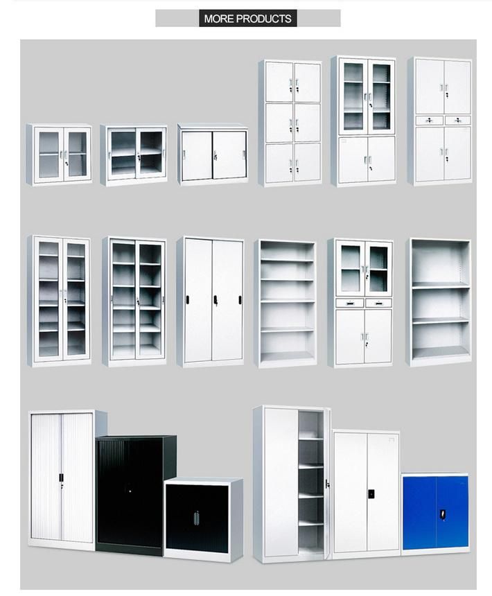 Half Glass Door Office Use File Storage Cupboard