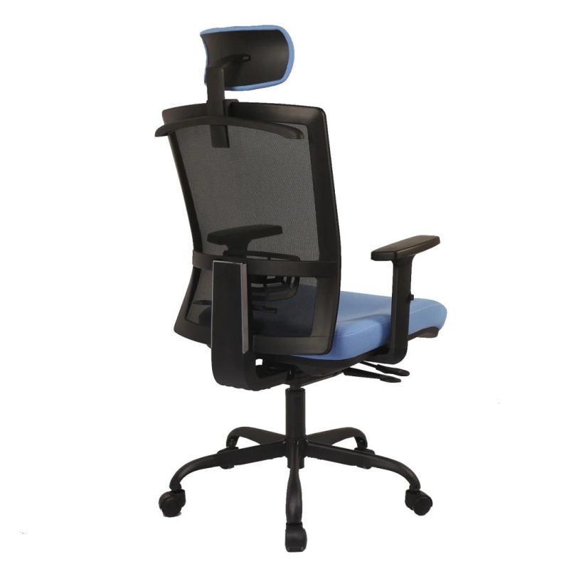 Ergonomic Full Mesh Office Chair Use Adjustable Armrest Swivel Nylon Mesh Back Chair