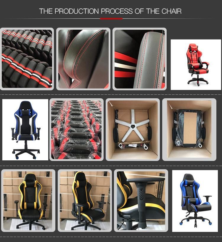 PU Leather Executive PC Adjustable Racing Computer Gaming Chair with Footrest