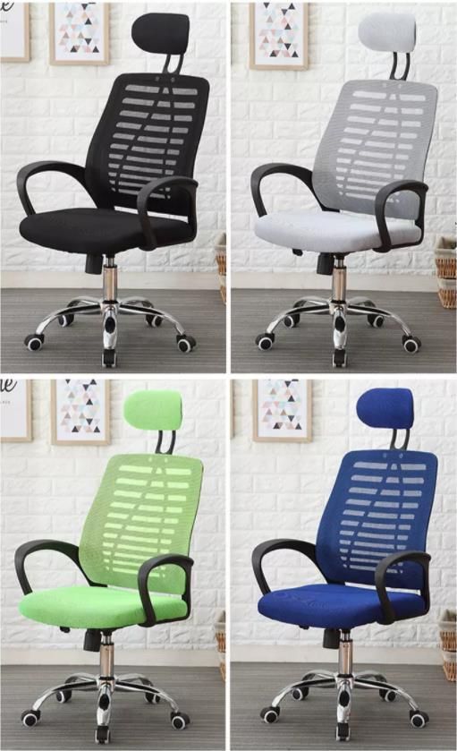 Swivel Adjustable High Back Black Color Ergonomic Office Mesh Chairs
