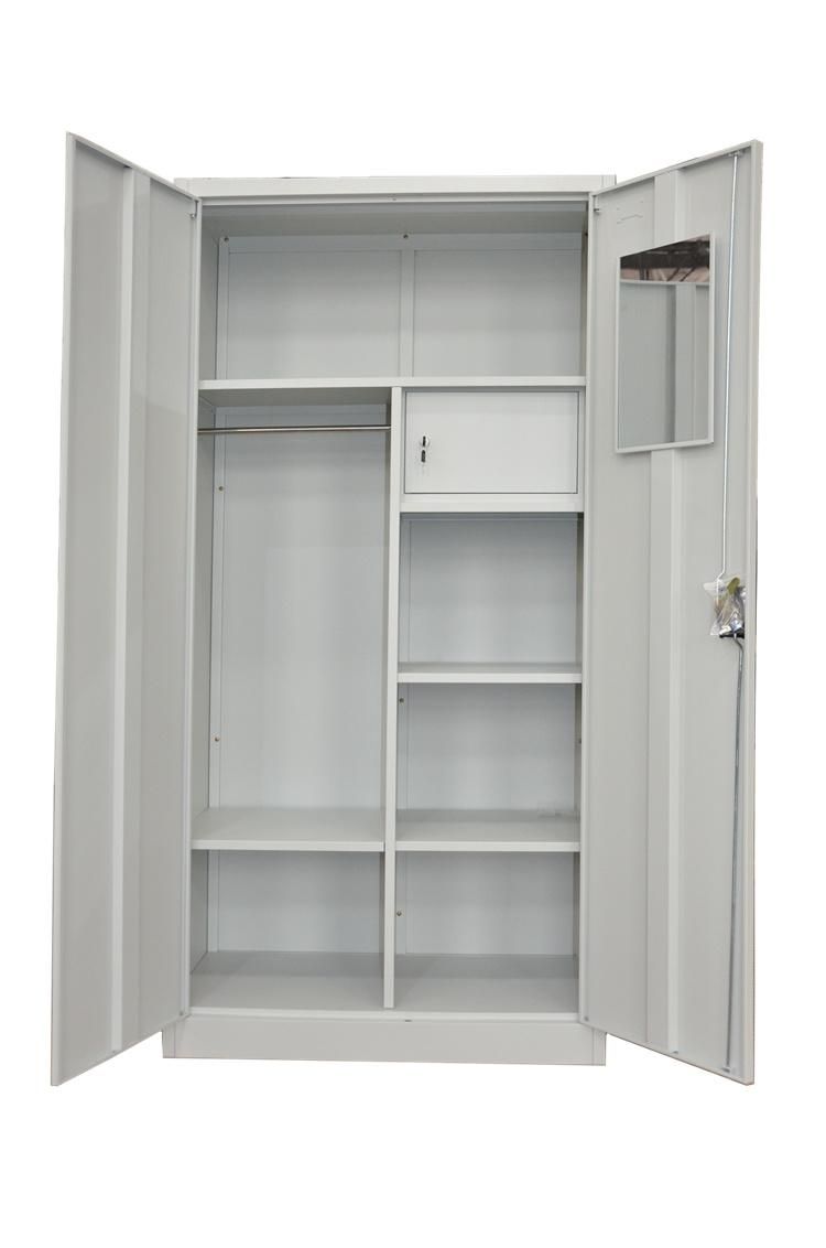 Different Colour Double Door Metal Locker Steel Almirah Design Almirah