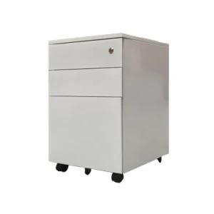 Metal Movable Cabinet, Office Steel 3 Drawer Mobile Pedestal