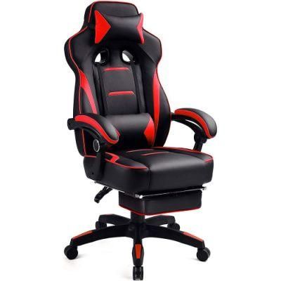 Black Reclining Gaming Chair Reclining From 90 to 135 Degrees