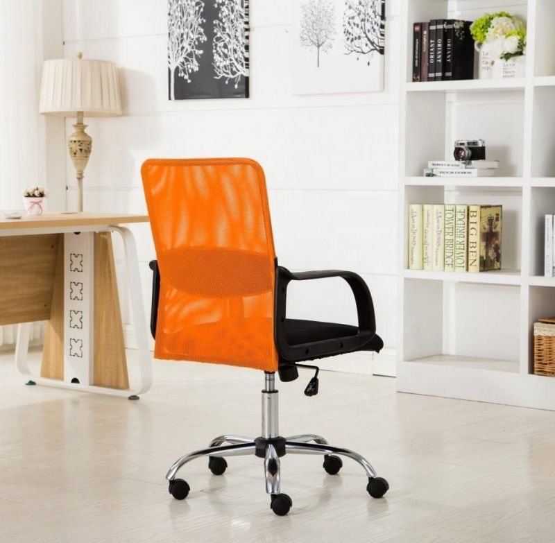 Orange Mesh Office Desk Chair