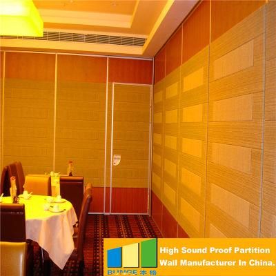 Aluminum Frame Hotel Movable Acoustic Factory High Quality Five Star Hotel Sound Proof Office Operable Partition Walls for Exhibition Hall
