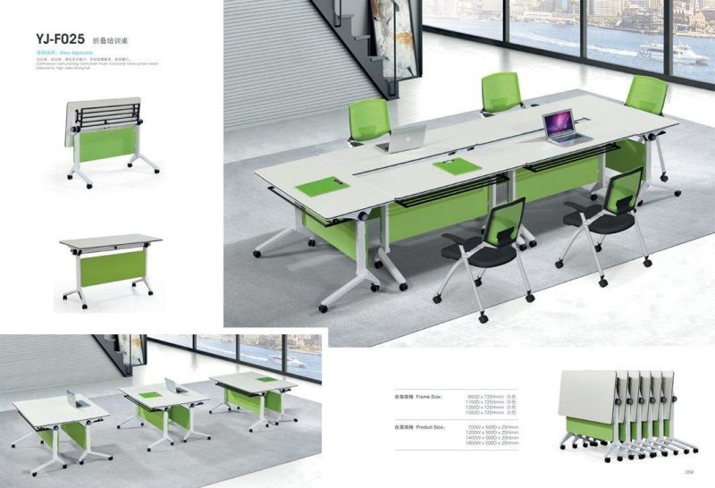 Stackable Folding Standing Movable Sliding Laptop Computer Study Office Table Training Desk
