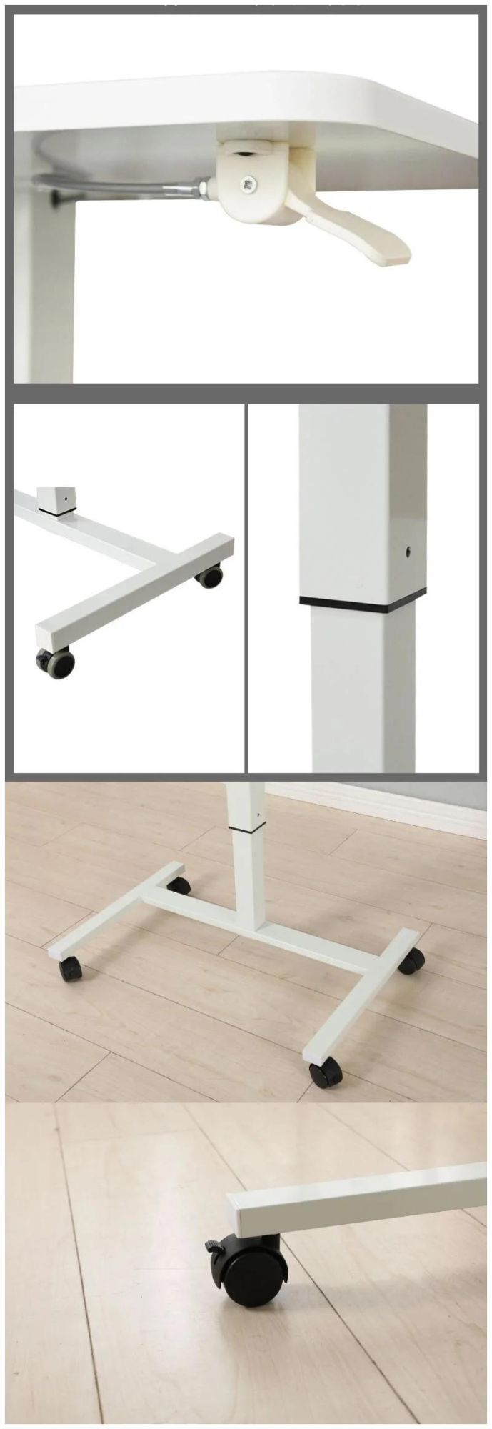 Elites Pneumatic Laptop Desk Single Desk Height Standing Lifting Desk