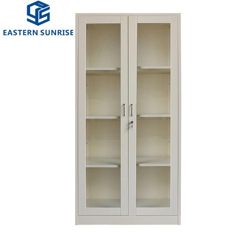 Full Glass Swing Door Storage Cabinet