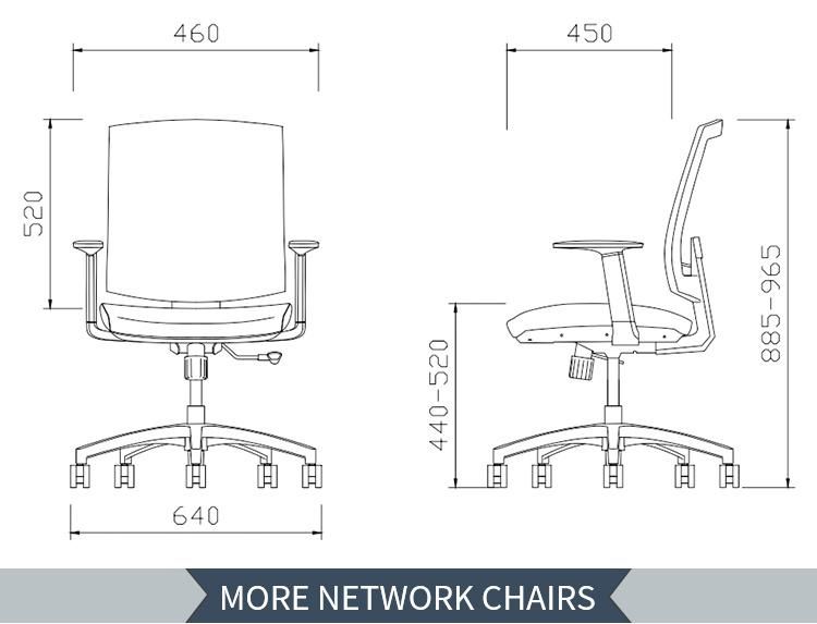 China Factory Wholesale Adjustable Executive Meeting Room Commercial Furniture Computer Staff Ergonomic Office Chair