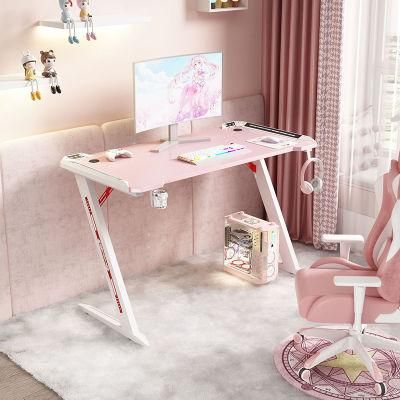 Elites Pink Series Girl Bedroom Pretty E-Sports Table Gaming Executive Desk for Sale