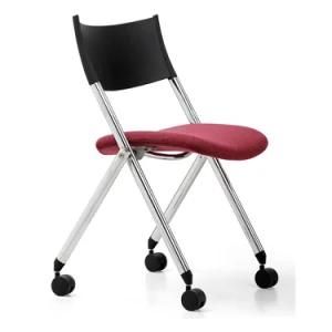 Metal Frame Office Training Chair with Fabric Upholster