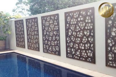 High Quality Garden Customized Corten Steel Rusty Screen