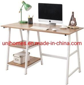 Computer Desk, Easy Assembly, Laptop Study Table Writing Desk, Home Office Desk with Wood Block Support, Trapezoidal Structure Modern Student Desk