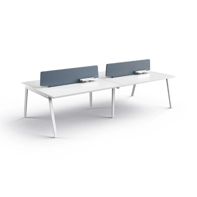 Modern Design White Office Computer Desk Six Seat Office Workststion