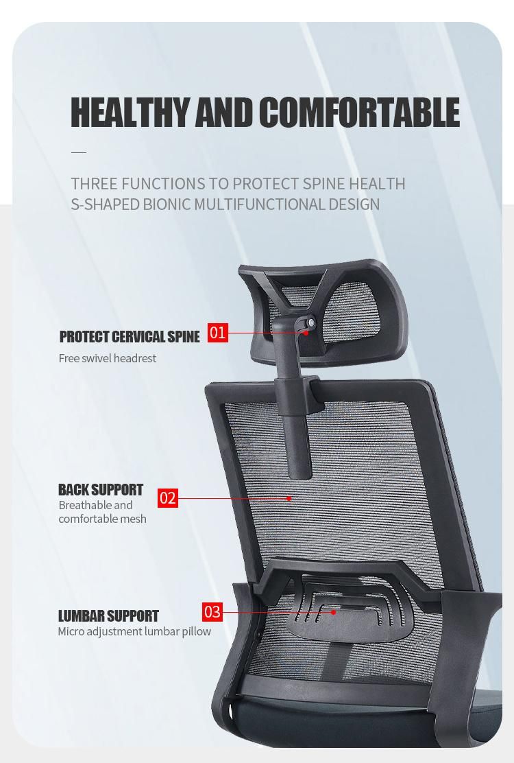 BIFMA Wholesale Mesh Swivel with Armrest Cheap Price Ergonomic Computer Office Chair