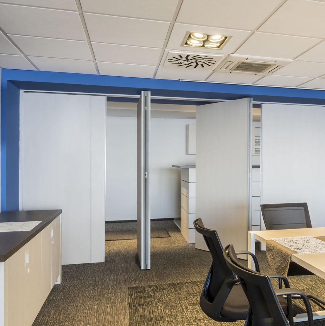Electrically Operated Movable Sliding Wall with Single Point Suspension Pivot Partition Door