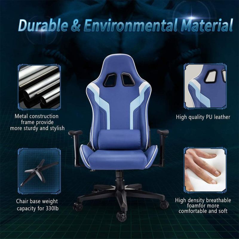 Factory Wholesale Cheap Armrest Swivel PU Leather Computer Gaming Chair Cadeira Gamer